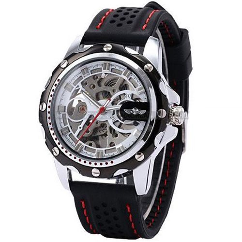 Elegante Silicone Esporte relógio de pulso vencedor militare